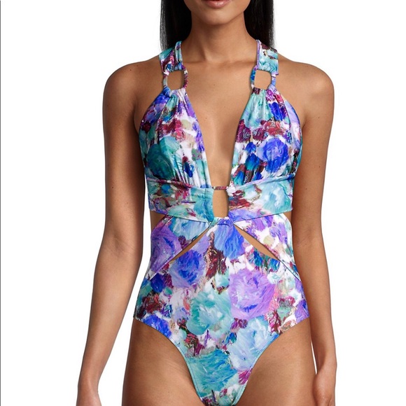 PatBO Blossom Cutout One-Piece Swimsuit - Picture 2 of 12